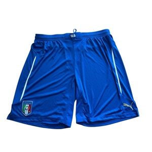 FIGC Italia Shorts Rep Puma Men’s ‘14/‘15 National Football Blue Away Size: XXL